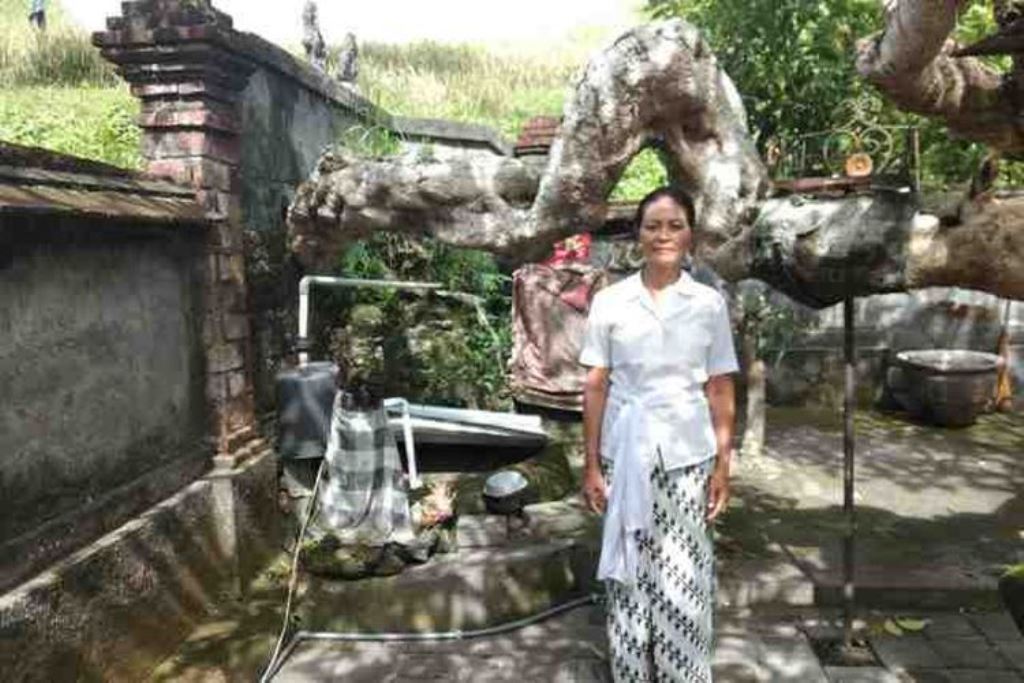 Pura Taman Sidhi Sudamala di Banjar Desa, Desa Angantaka, Kecamatan Abiansemal, Kabupaten Badung.