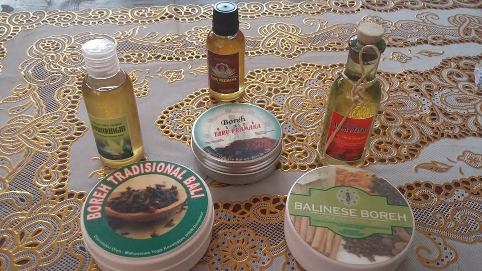 Boreh yang sudah jadi dan dikemas