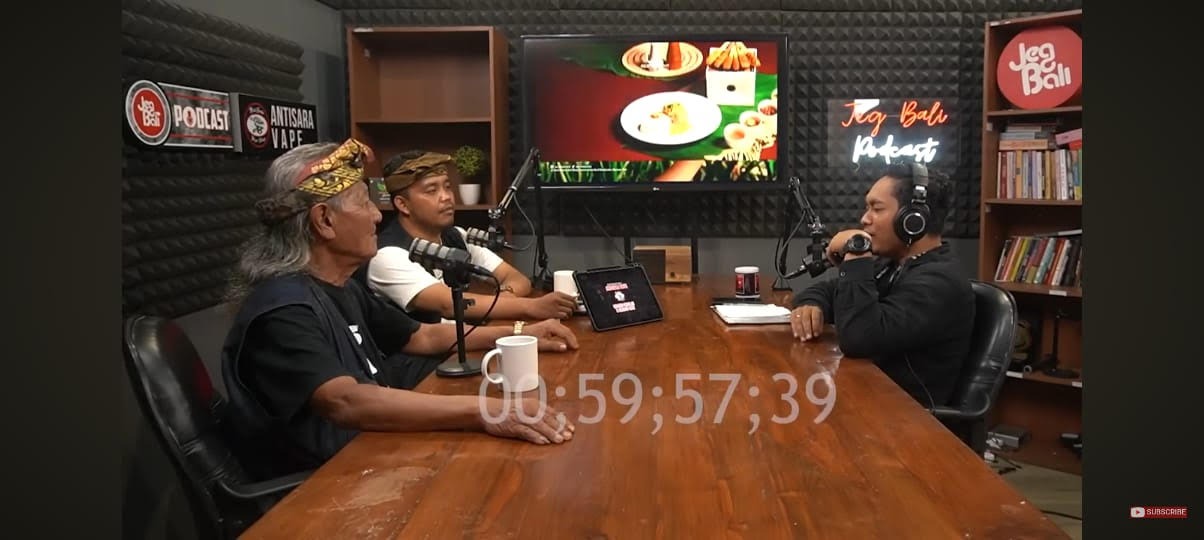 Pekak Petruk dalam podcast bersama Jeg Bali.