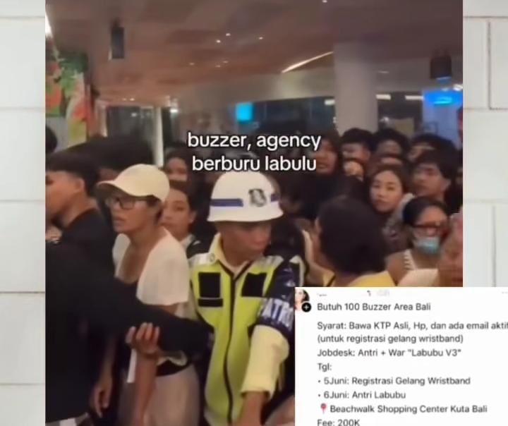 Antrean Labubu di Pop Mart Bali berakhir ricuh