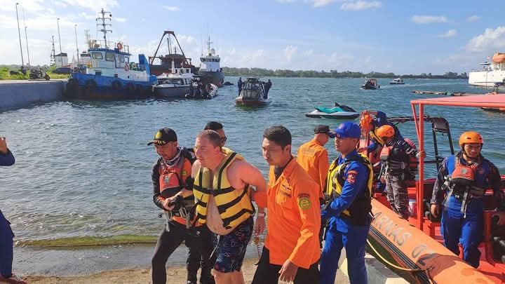 WNA AS Ditemukan Selamat di Perairan Uluwatu