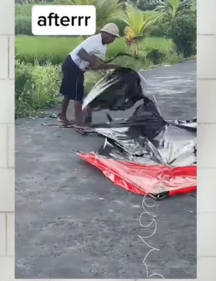 Beredar sebuah video petani merobek layangan milik remaja