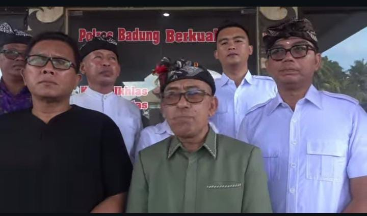 DPC Gerindra Kabupaten Badung yang melaporkan I Made Suryana atas dugaan pernyataan yang mengandung ujaran kebencian