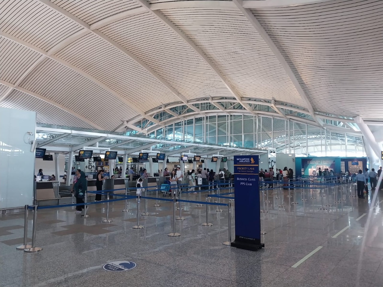 KONDISI TERKINI: Suasana di Bandara Internasional I Gusti Ngurah Rai Bali