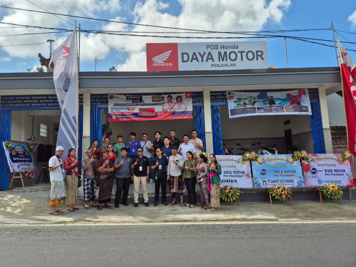 Untuk memperluas jangkauan layanannya Astra Motor meresmikan Pos Penjualan Honda Daya Motor Payangan.