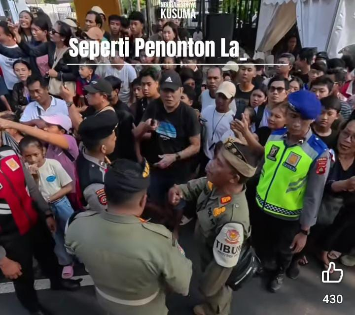 Viral video yang memperlihatkan Cekcok Penonton dan Oknum Petugas Keamanan di PKB 2025