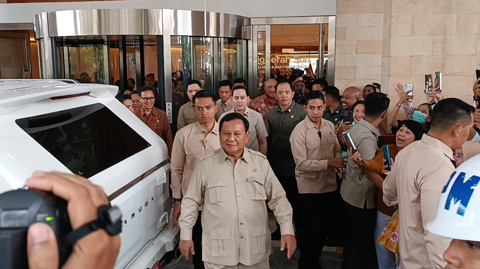 KUNJUNGAN: Kedatangan Presiden Prabowo di RSUP Prof. Ngoerah, Rabu (25/6)