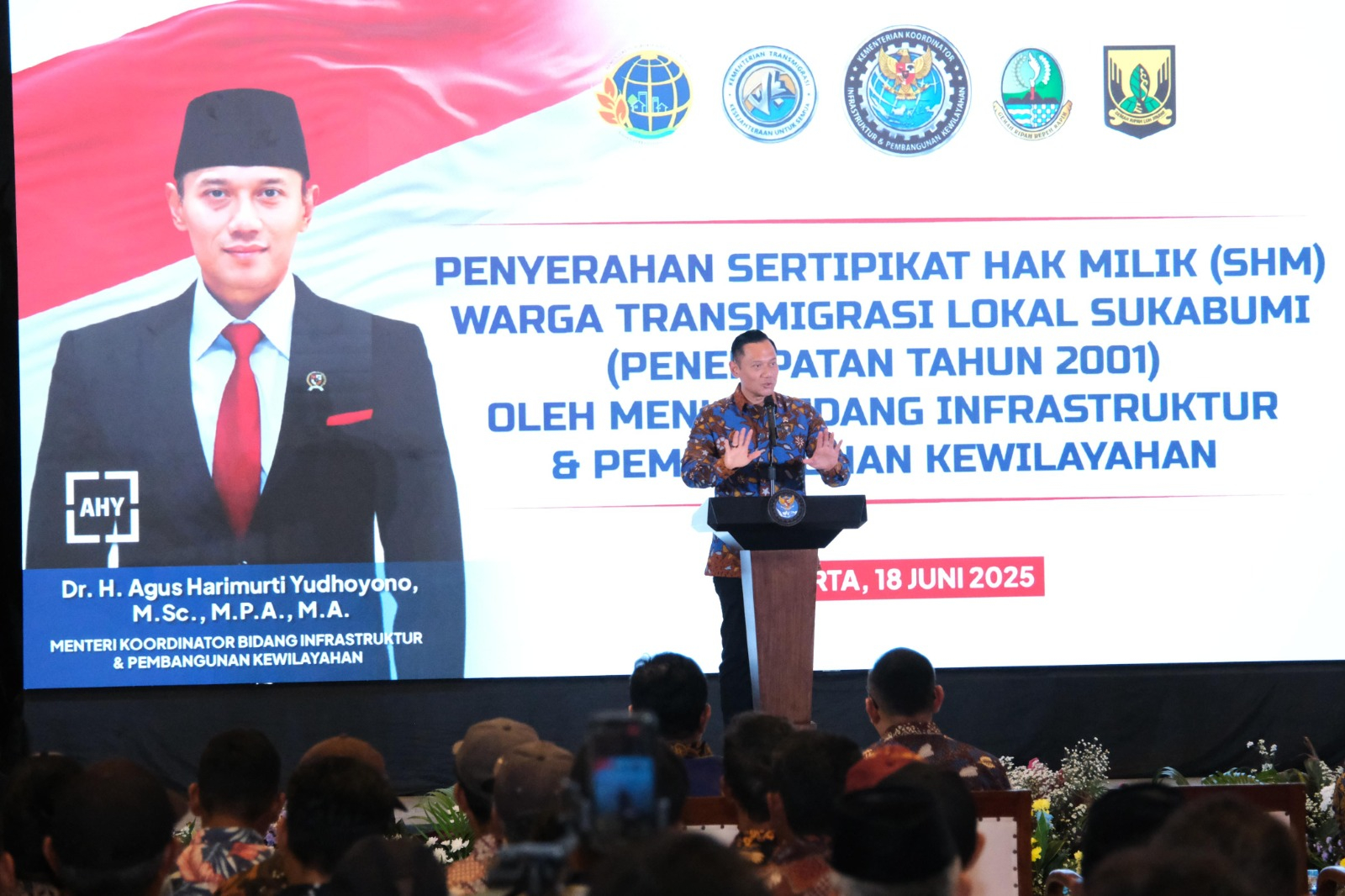 Menko AHY apresiasi Kementrian ATR/BPN