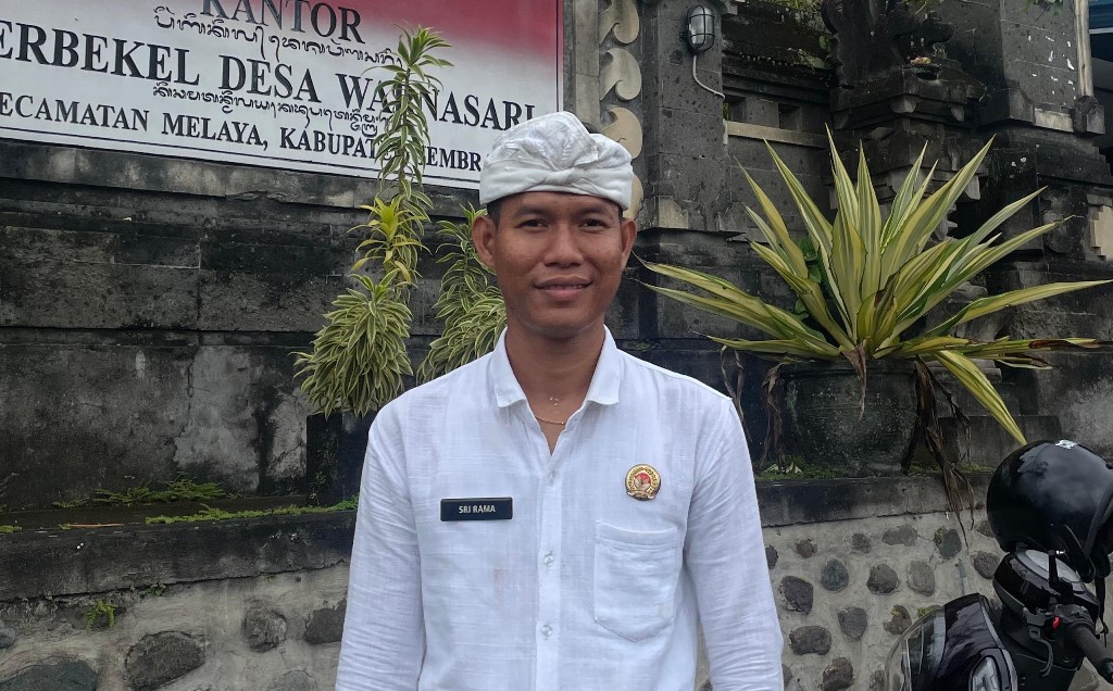 Kelian Banjar Warnasari Kelod, I Kadek Sri Rama Usmantara.