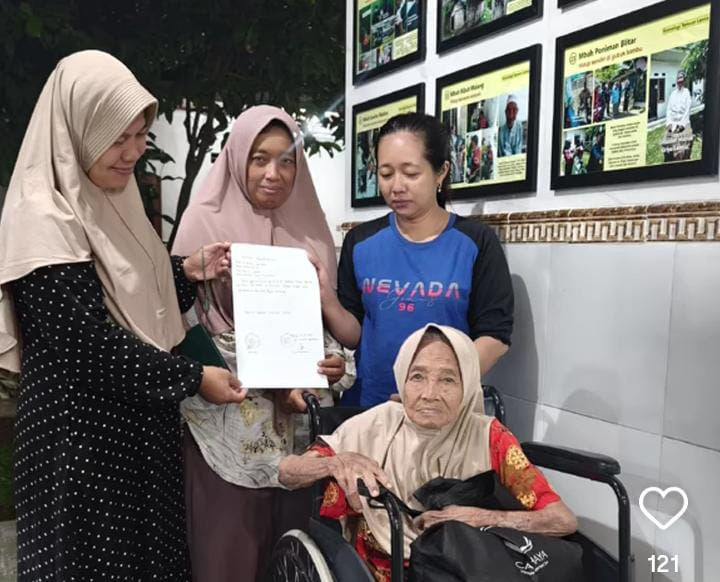 Ibu Nasikah Akhirnya Dijemput Anak Kandungnya