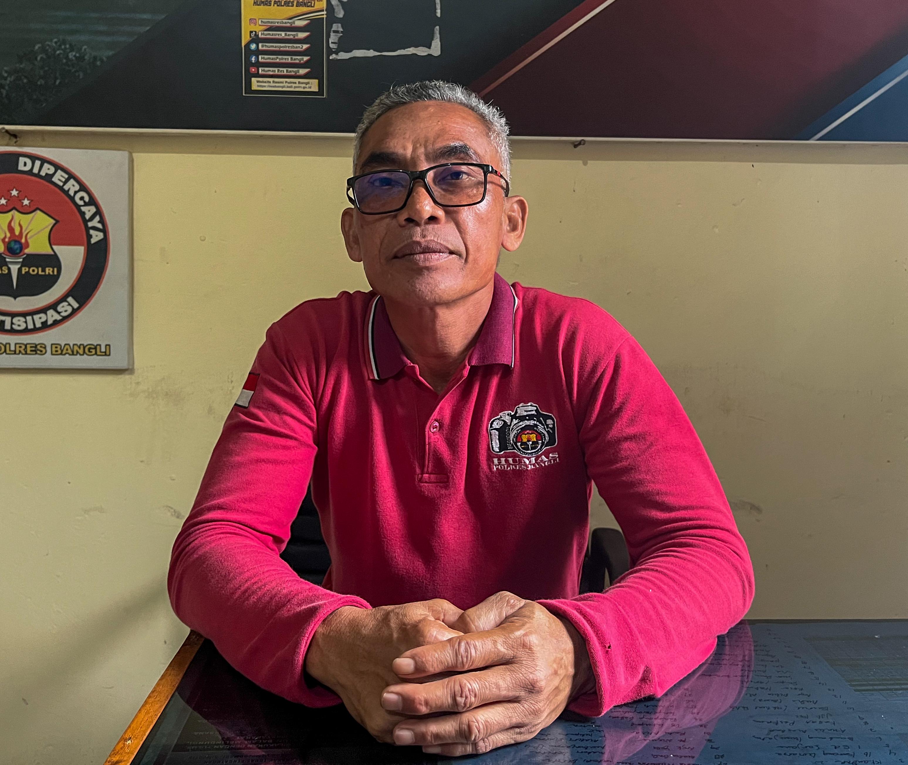 Kasubsi Penmas Polres Bangli, Aipda Nengah Wirata.