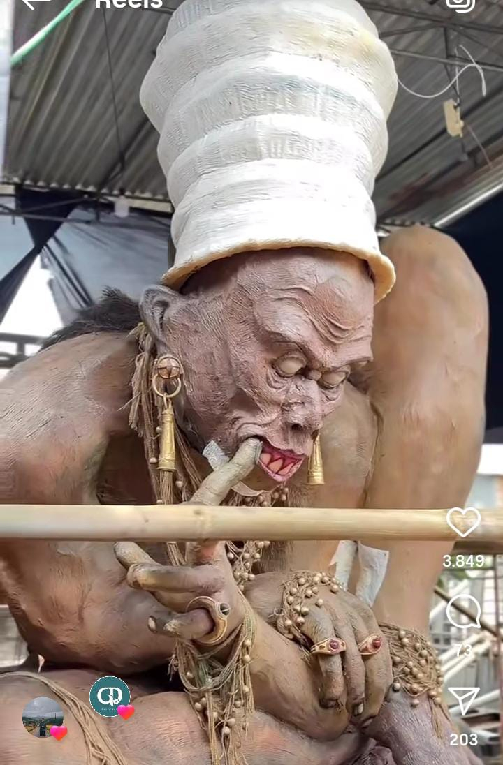Duplikat Ogoh-Ogoh Tulak Tunggul di Malang
