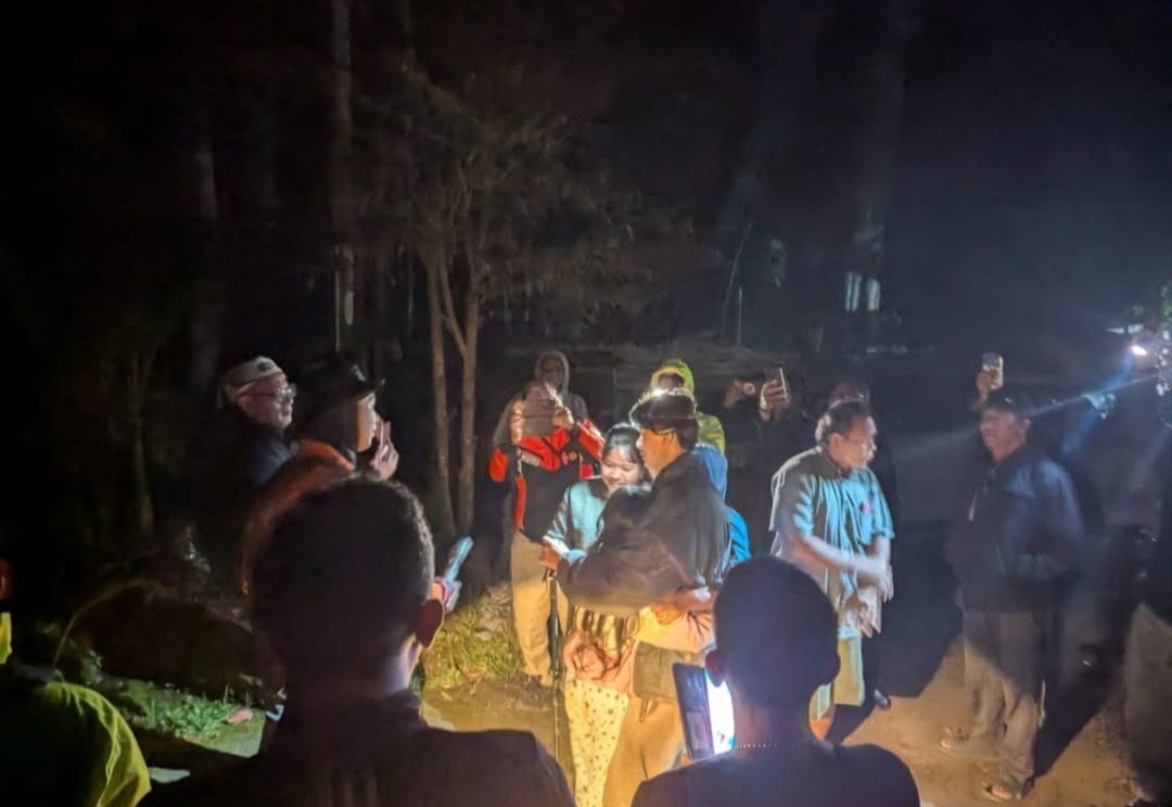 PENDAKI: Dua pendaki yang tersesat di Gunung Batukaru ditemukan di sekitar jalur pendakian Gunung Malem.