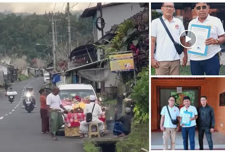 Ketua Yayasan JHN Wayan Kantha Adnyana, resmi melaporkan video yang diduga melecehkan agama Hindu ke Polda Bali