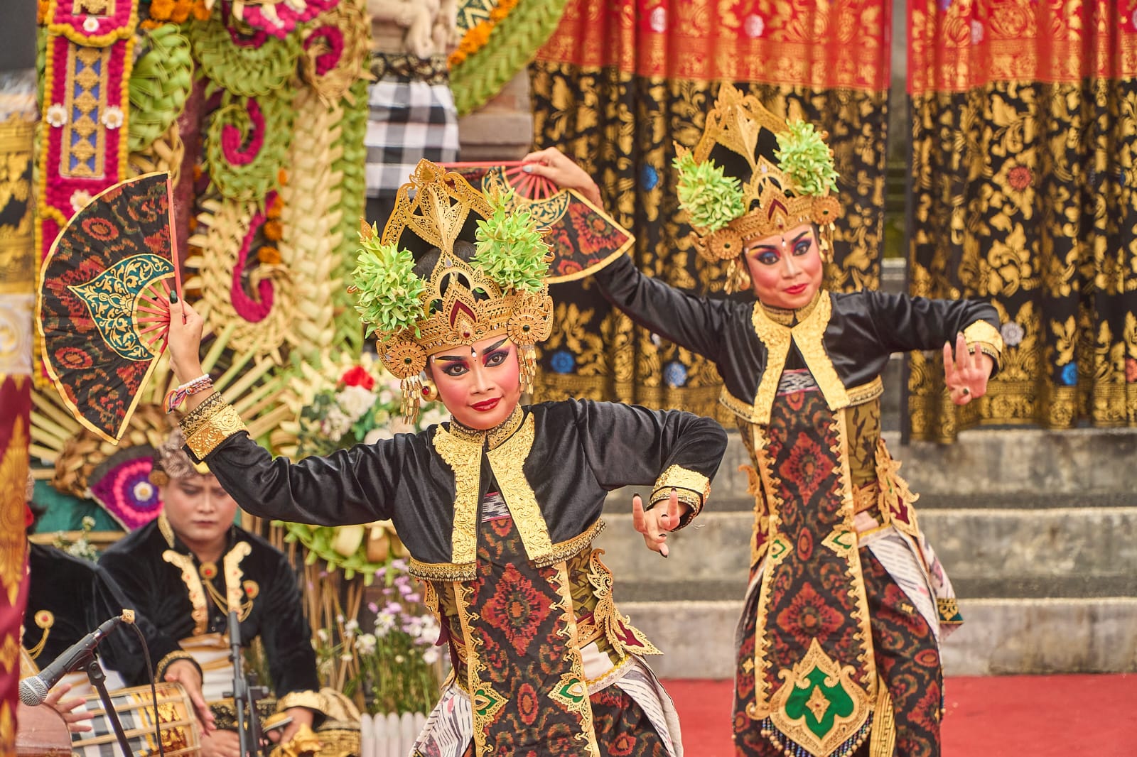 TARIAN : Tarian Legong Bhima Sakti Sanggar Seni Cakup Kaler, Banjar Semanik, Desa Pelaga, Kecamatan Petang, Badung Utara.