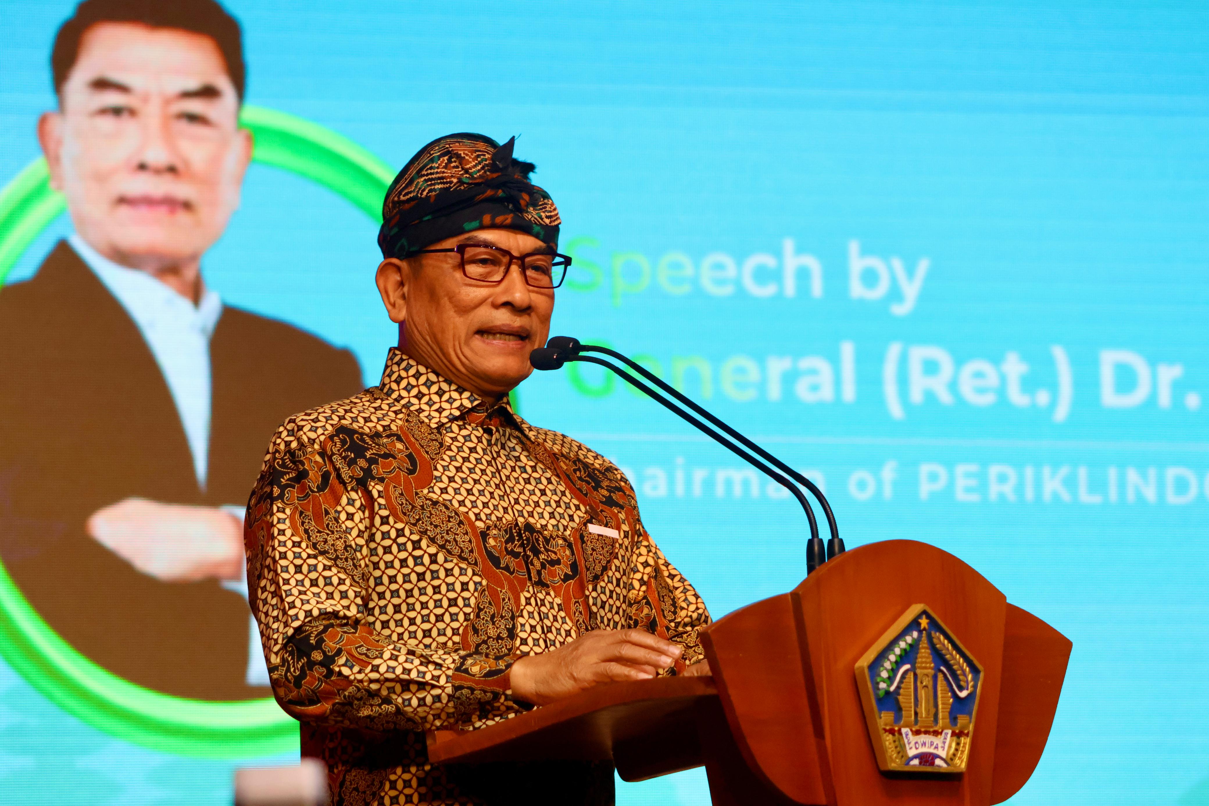 INOVASI: Gala dinner menjelang Periklindo Electric Vehicle Conference (PEVC) 2025 yang resmi dibuka di Jimbaran Convention Center, Bali, Rabu (10/7).