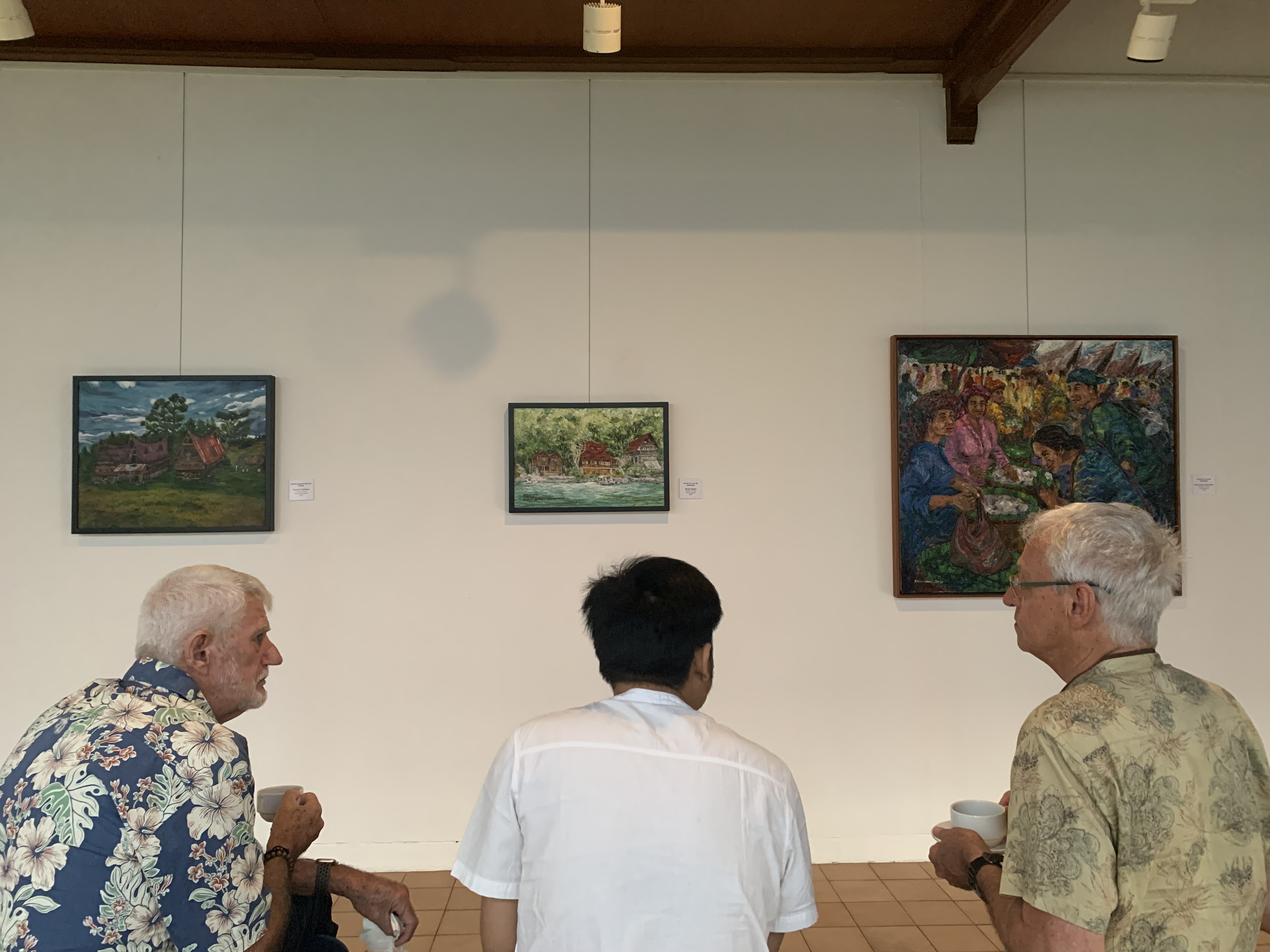 PAMERAN: Pameran seni di Santrian Art Gallery, Sanur, Jumat (11/7) petang bertajuk &ldquo;Weaving the Colours of the Archipelago&rdquo; Pertiwi Negeriku, Toba Bali Art Project 2025