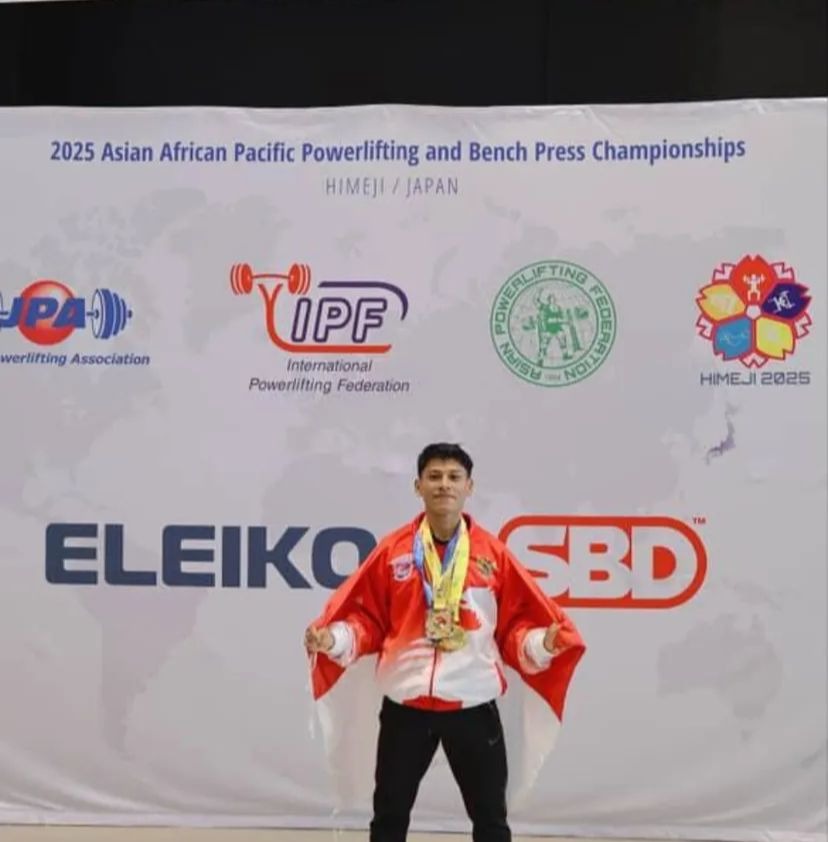 EMAS: Atlet angkat berat asal Buleleng, I Gede Wahyu Surya Wiguna Yasa ikuti kompetisi Asian African Pacific Powerlifting Championship 2025 di Himeji, Jepang.
