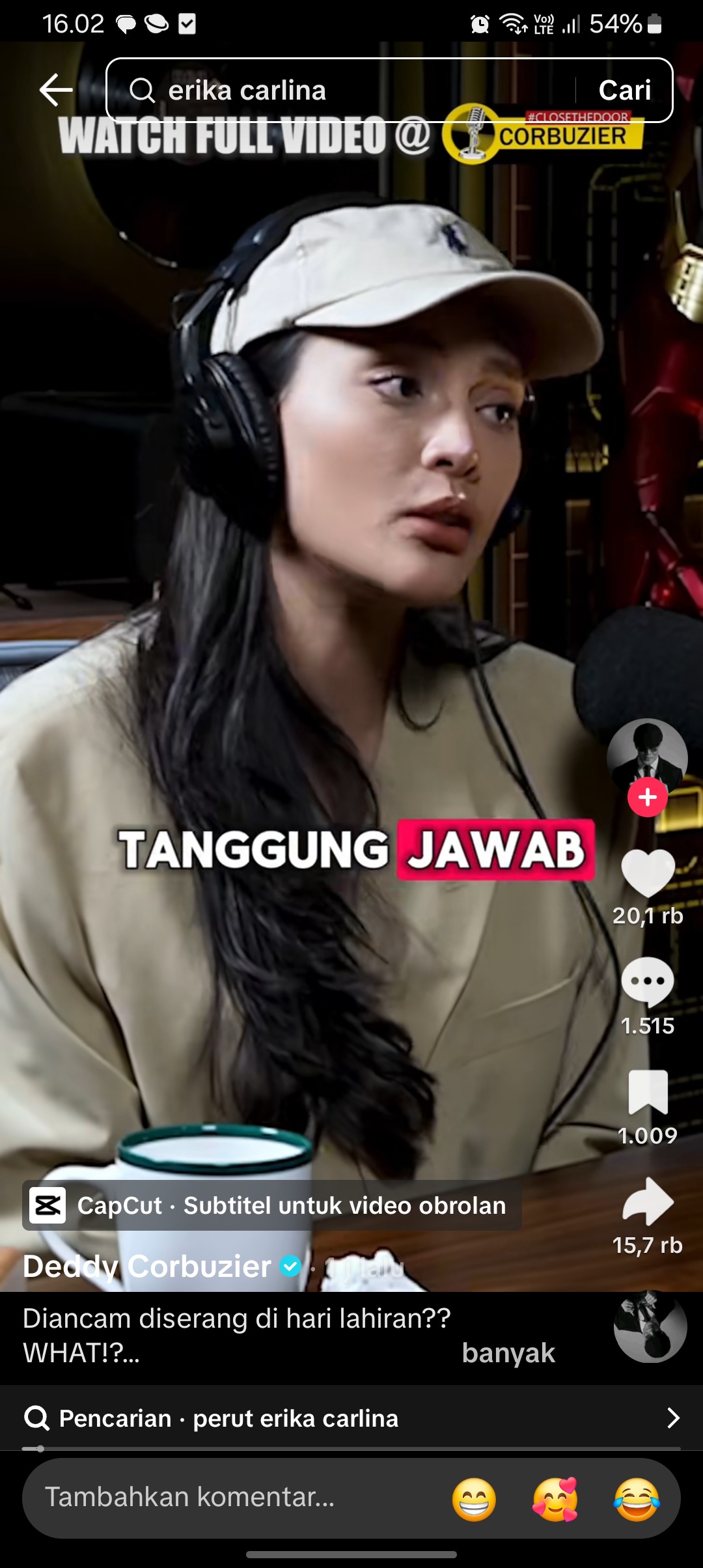 Aktris dan model Erika Carlina