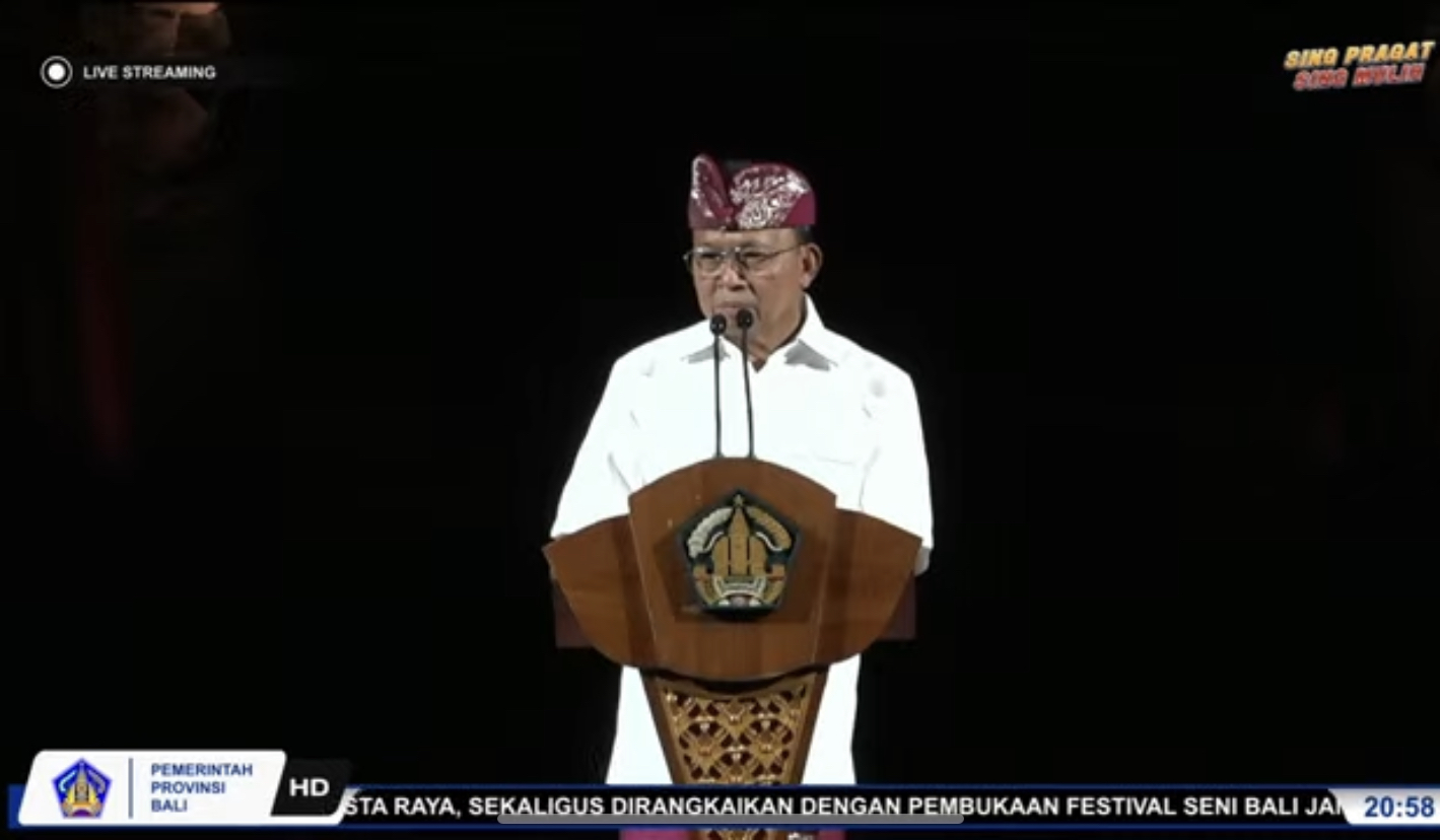 DITUTUP: Pesta Kesenian Bali (PKB) XLVII Tahun 2025 secara resmi ditutup oleh Gubernur Bali Wayan Koster pada Sabtu (19/7) malam di Panggung Terbuka Ardha Candra, Taman Budaya Bali, Denpasar