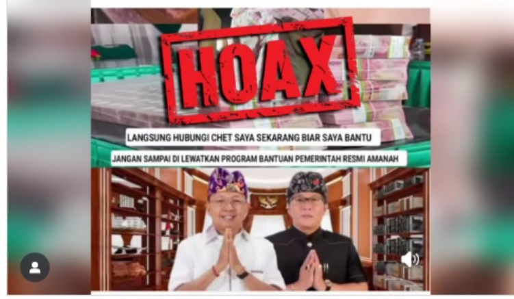 Pemprov Bali Tegaskan Akun yang Mengatasnamakan Wayan Koster Tawarkan Bantuan Modal adalah Penipuan