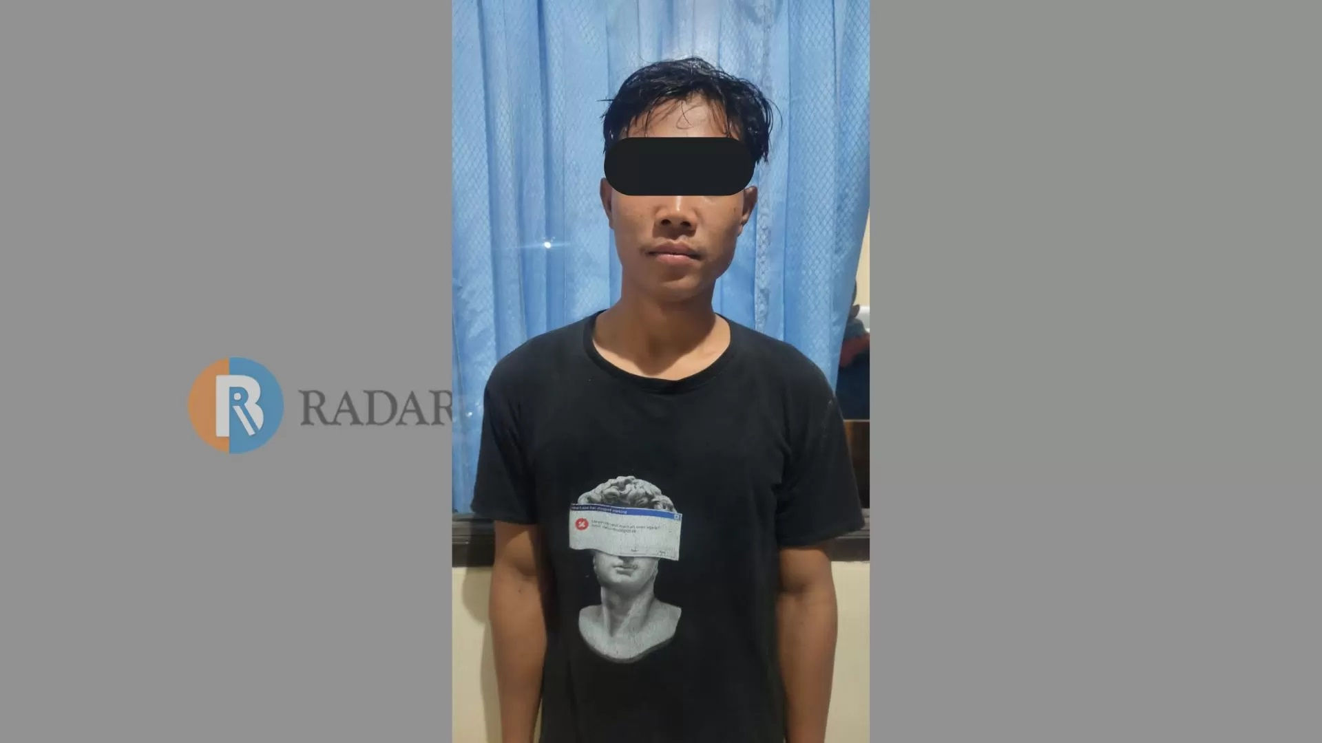 Putu Yogi Mahendra (28), warga Desa Bungkulan ditangkap polisi usai diduga mencuri ayam jantan