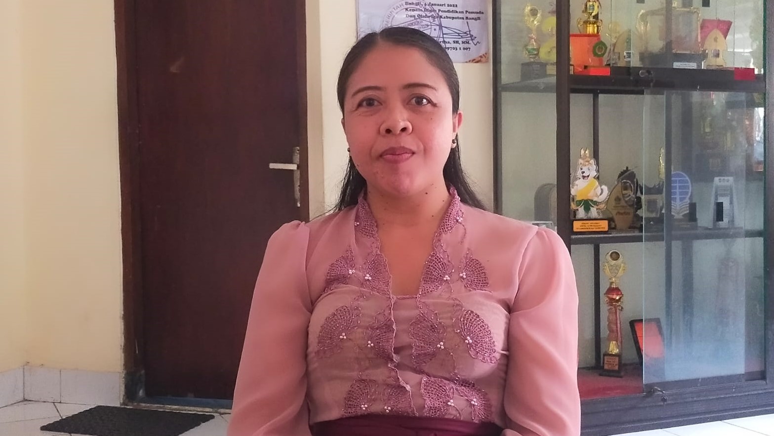 Kepala Bidang PAUD dan Pendidikan Formal Disdikpora Kabupaten Bangli, Ni Putu Eka Noviani.