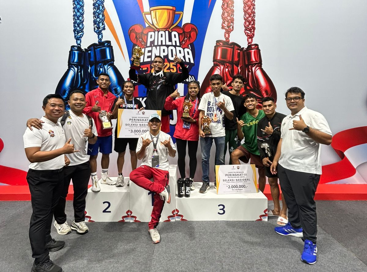 PRESTASI: Tim tinju Provinsi Bali menorehkan prestasi membanggakan di ajang Seleksi Nasional (Seleknas) Piala Menpora 2025 yang berlangsung di Hall Basketball Gelora Bung Karno, Senayan, Jakarta.