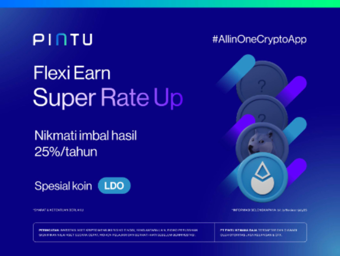 Aplikasi Pintu Hadirkan Imbal Hasil Fitur Flexi Earn Hingga 25 Persen