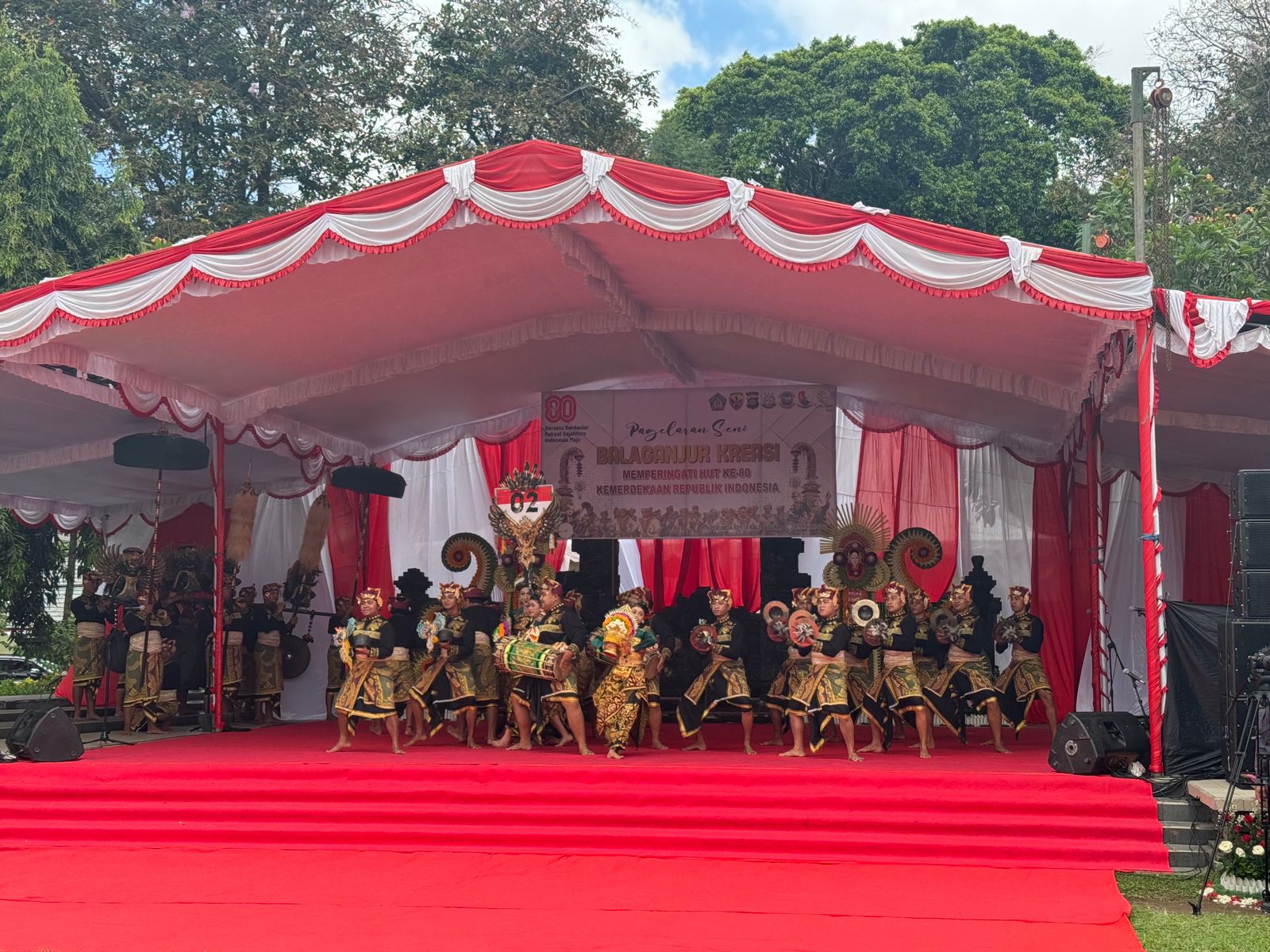 KREASI SENI: Kodam IX/Udayana berkolaborasi dengan Pemerintah Provinsi Bali menggelar Pagelaran Seni Beleganjur Kreasi