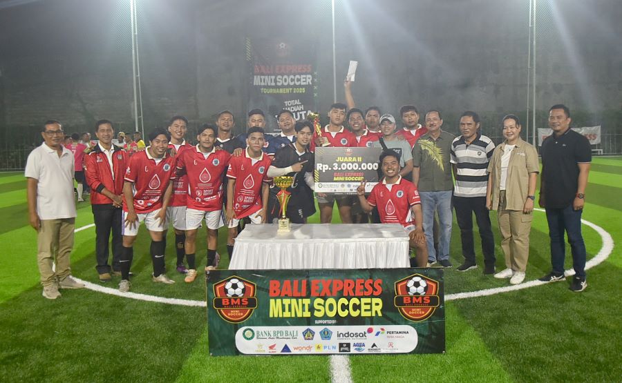 Perumnas FC Juara II Bali Express Mini Soccer, Minggu (3/8/2025).