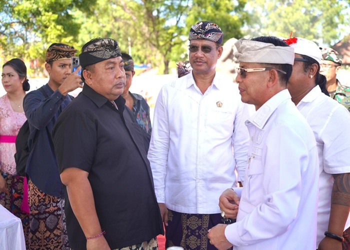 Anggota Komisi X DPR RI Dapil Bali, I Nyoman Parta saat menghadiri pembukaan Festival Surya Metu.