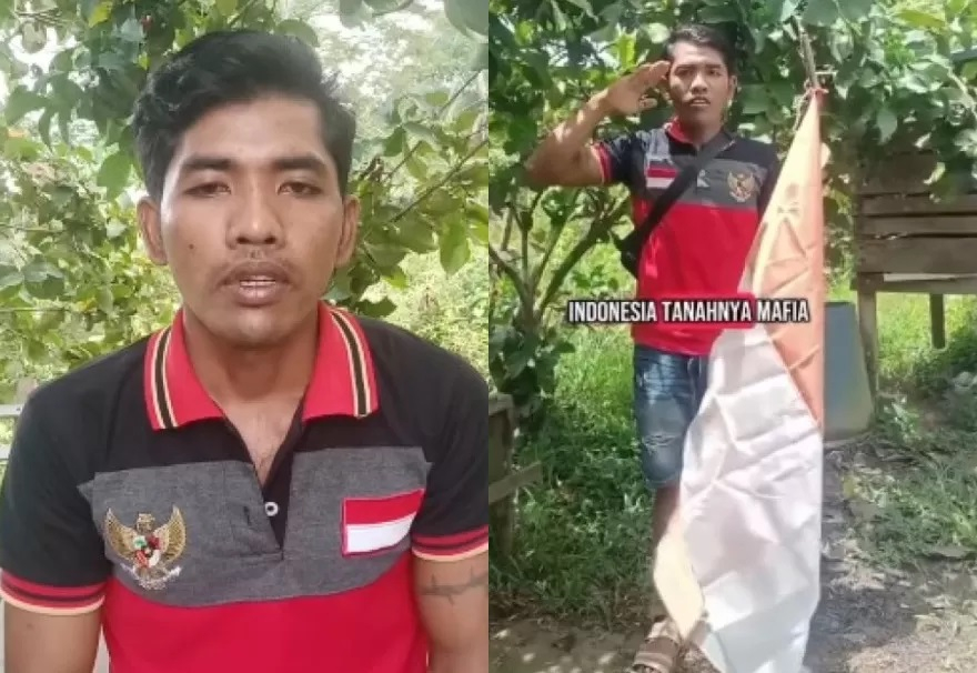 Seorang pria mengubah lirik lagu kebangsaan dengan bernada kritik