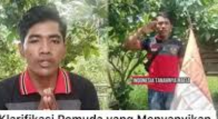 Seorang pria akhirnya minta maaf usai ubah lirik lagu Indonesia Pusaka
