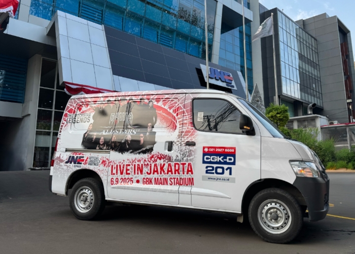JNE Resmi Jadi Mitra Logistik Konser Dewa 19 Feat. Allstars 2.0 di stadion Gelora Bung Karno