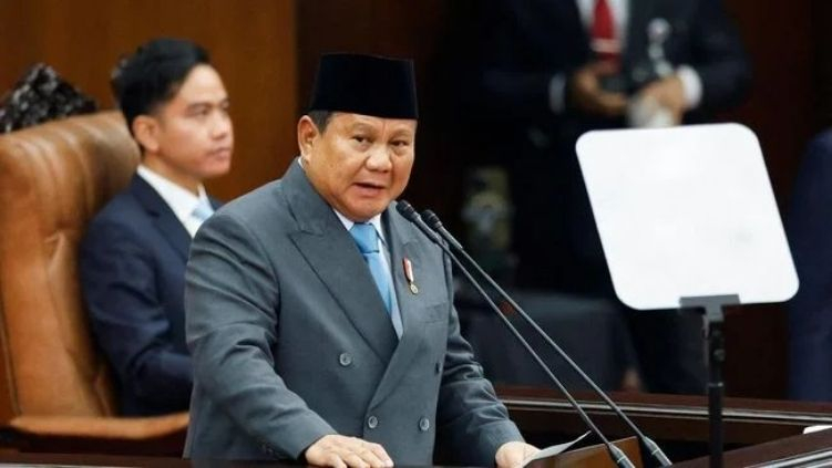 Presiden Prabowo dalam sidang Tahunan MPR, DPR, dan DPD RI di Kompleks Parlemen pada Jumat (15/8/2025) lalu