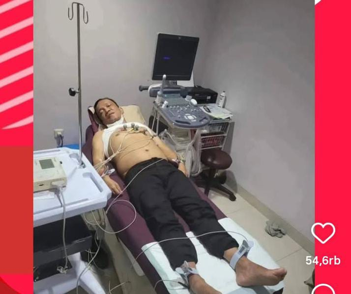Sebuah foto menjadi viral yang memperlihatkan Immanuel Ebenezer Dirawat di RS Usai Terjaring OTT KPK