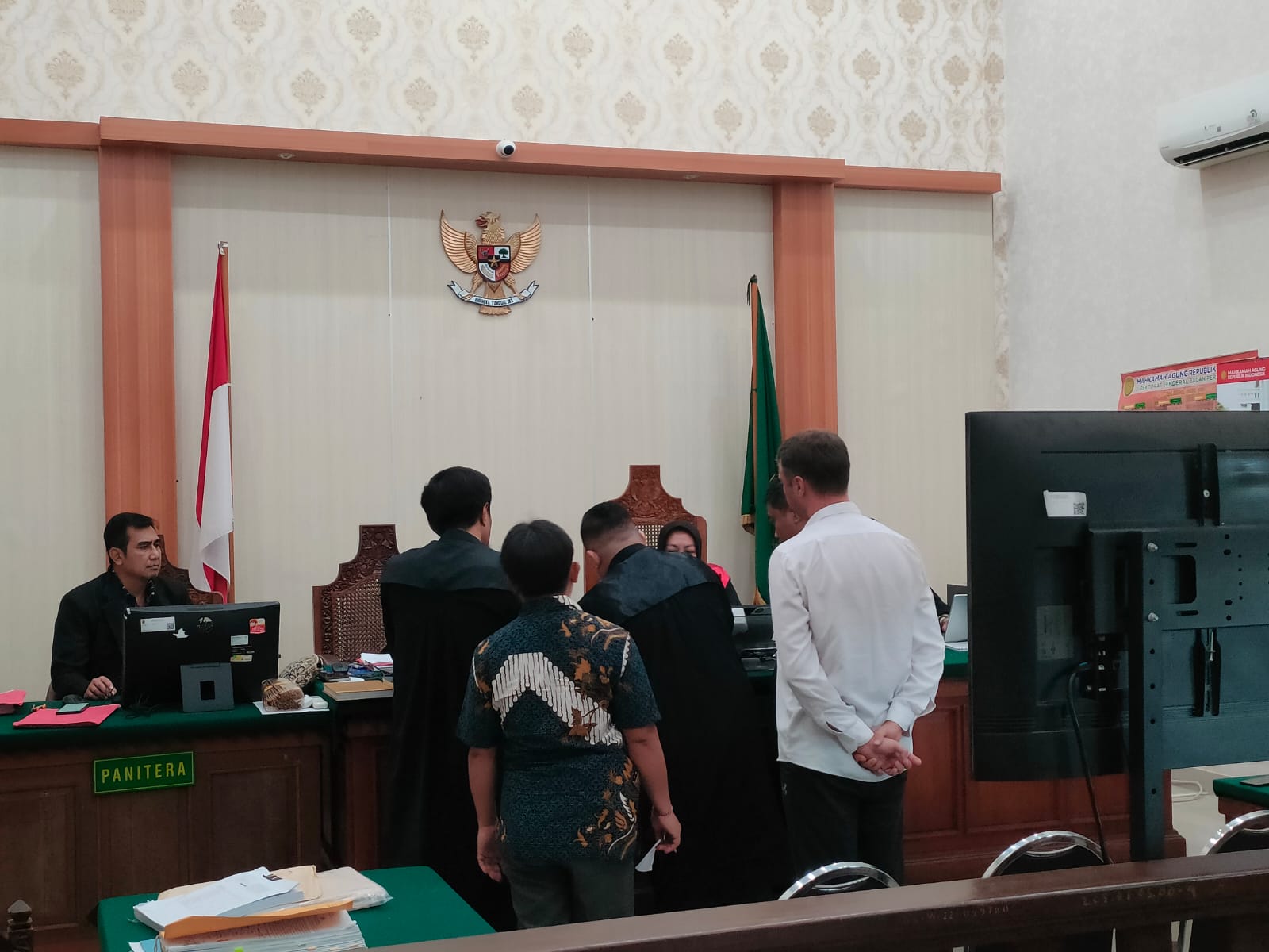 Sidang lanjutan kasus pabrik narkoba dengan terdakwa Roman Nazarenko di PN Denpasar. (Bali Express/I Gede Paramasutha)