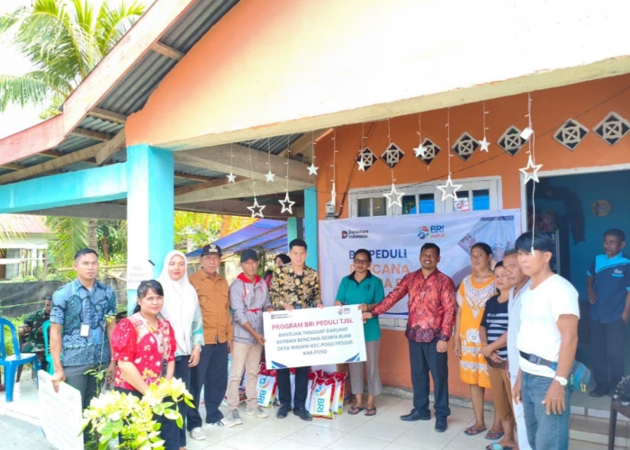 Tanggap Bencana Gempa Poso, BRI Peduli Salurkan Bantuan Bagi Korban Terdampak