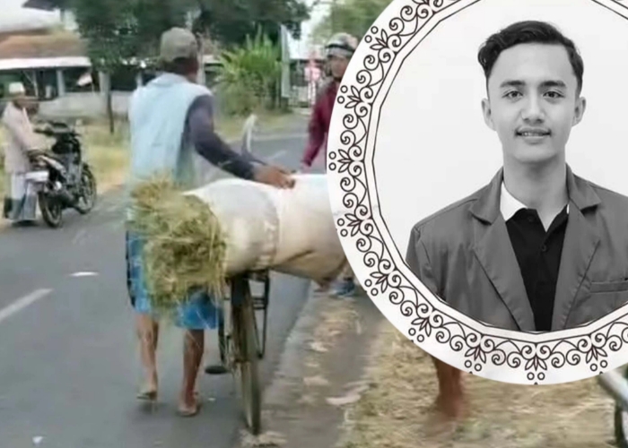 TKP: Lokasi tabrakan di Tegalsiwalan, Probolinggo. Inset korban semasa hidup.