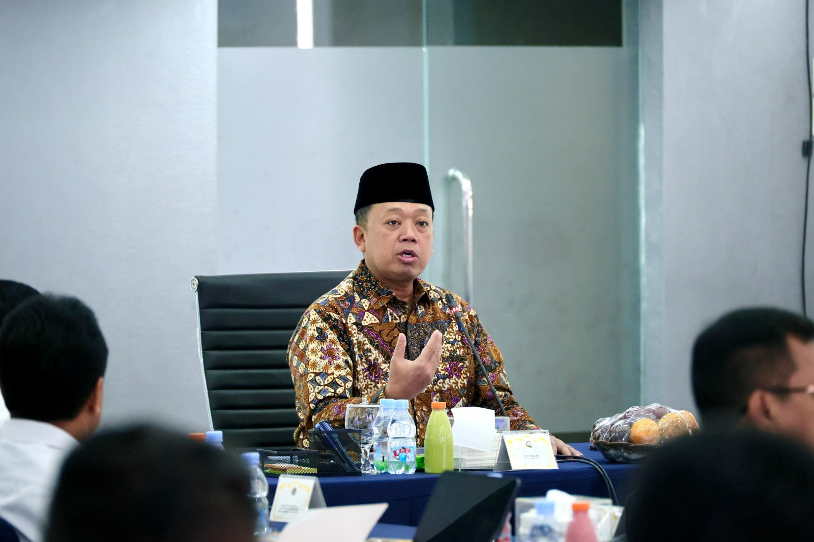 Menteri Nusron Wahid memberikan pembinaan kepada jajaran Kantor Wilayah (Kanwil) BPN Provinsi Maluku Utara