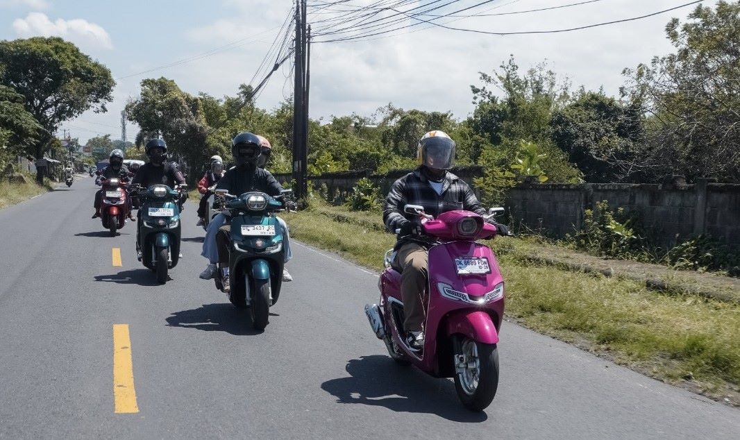 Honda Community Convoy Merdeka&nbsp; yang dilakukan Komunitas Honda Stylo Bali bersama Astra Motor Bali.
