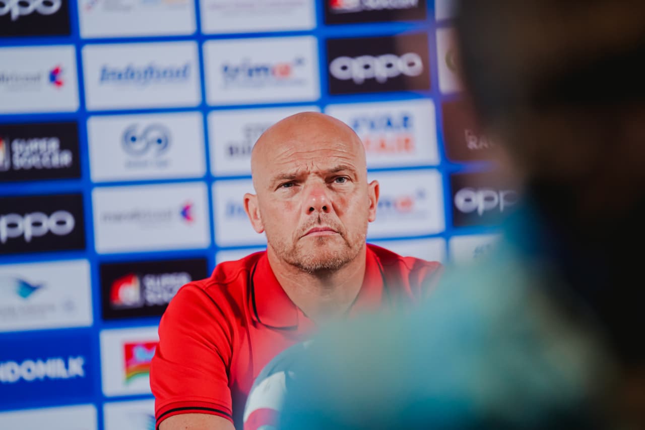 Pelatih Bali United Johnny Jansen.