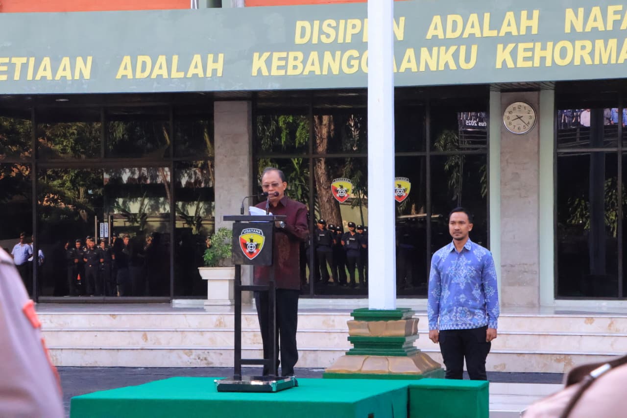 TEGAS: Apel Gelar Satgas Patroli Imigrasi di Wilayah Bali Tahun 2025 di Lapangan Makodam IX/Udayana, Denpasar, Sabtu (30/8)
