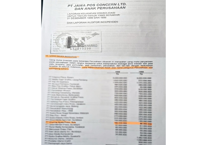 PT Dharma Nyata Press Dibeli Pakai Uang PT Jawa Pos