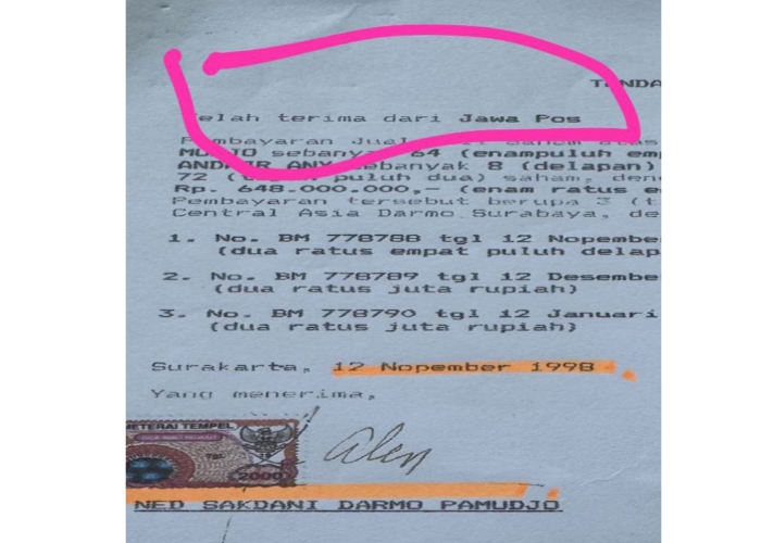 PT Dharma Nyata Press Dibeli Pakai Uang PT Jawa Pos