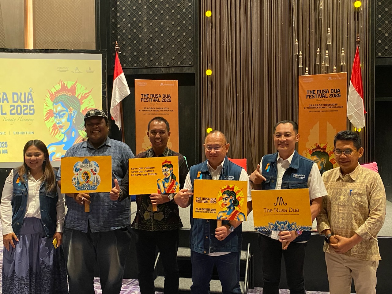 Konferensi pers The Nusa Dua Festival 2025 di kawasan Nusa Dua, Kuta Selatan, Badung pada Selasa (9/9).