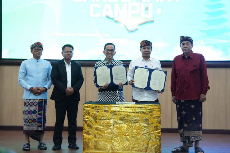 KOLABORASI; Badan Bank Tanah menyelenggarakan Landsmart Campus Series di Gedung Aula Lecture Building, Universitas Udayana, Bali, Kamis (11/9)