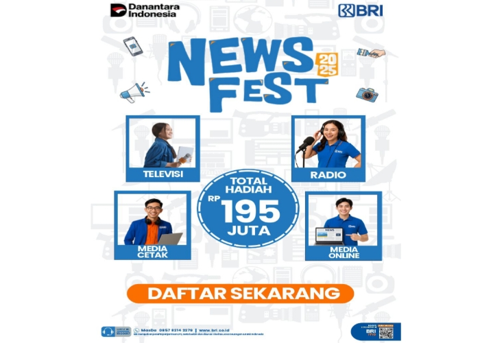 Sambut HUT Ke-130, BRI Jaring Karya Jurnalistik Inspiratif Melalui News Fest 2025