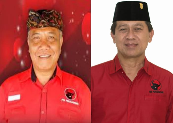 KANDIDAT : Anak Agung Gde Anom dan I Nyoman Suwirta yang digadang-gadang menjadi kandidat kuat calon Ketua DPC PDIP Klungkung.
